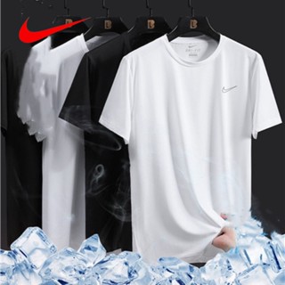 [ขายดี พร้อมส่ง] Nike เสื้อยืดแขนสั้นลําลอง ผ้าฝ้ายแท้ 100% พิมพ์ลาย ระบายอากาศ ใส่สบาย สําหรับผู้ชาย