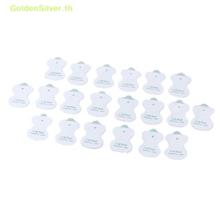 Goldensilver แผ่นอิเล็กโทรดไฟฟ้า สําหรับนวดบําบัดไฟฟ้า 20 ชิ้น