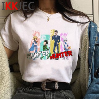 เสื้อยืด พิมพ์ลาย Hunter x Hunter Killua Hisoka Kurapika สไตล์ฮาราจูกุ สําหรับผู้ชาย