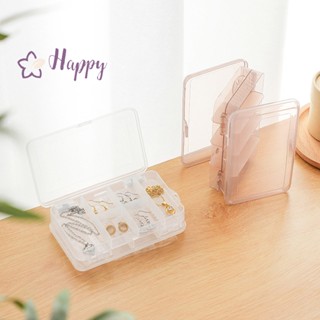 &lt;Happybay&gt; กล่องพลาสติกใส สองชั้น สําหรับใส่เครื่องประดับ ต่างหู เหมาะกับการพกพาเดินทาง ลดราคา