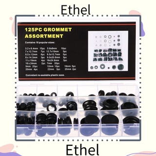 Ethel1 ชุดแหวนปะเก็นยาง สําหรับสายไฟ 125 ชิ้น