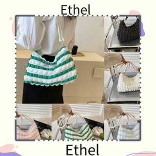 Ethel1 กระเป๋าสะพายไหล่ กระเป๋าเมสเซนเจอร์ ความจุขนาดใหญ่ สีพื้น สําหรับผู้หญิง