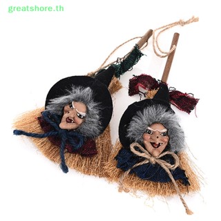 Greatshore จี้ตุ๊กตาผีแม่มด ผ้าลินิน พร็อพสําหรับตกแต่งปาร์ตี้ฮาโลวีน