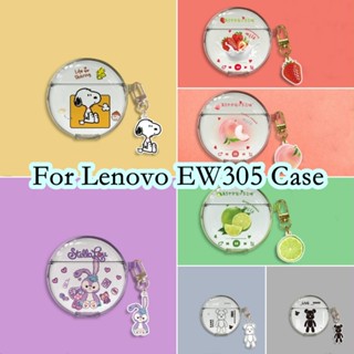 พร้อมส่ง!  เคสหูฟัง แบบนิ่ม ลายการ์ตูน สําหรับ Lenovo EW305 EW305