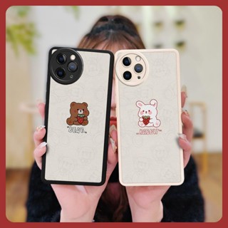 heat dissipation Anti-knock Phone Case For iphone 11 Pro texture leather couple Cartoon Back Cover cute Dirt-resistant youth