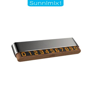 [Sunnimix1] ป้ายหมายเลขโทรศัพท์ โลหะผสมอลูมิเนียม สําหรับจอดรถยนต์ชั่วคราว