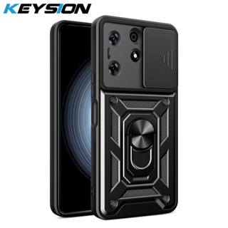 Keysion เคสโทรศัพท์มือถือ กันกระแทก พร้อมแหวนสไลด์ป้องกันเลนส์กล้อง สําหรับ Tecno Spark 10 10 Pro 4G Infinix Note 12 G96