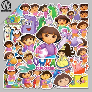 สติกเกอร์ ลายการ์ตูนอนิเมะ Dora สําหรับติดตกแต่งตู้เย็น สกูตเตอร์ กีตาร์ โทรศัพท์มือถือ มี 50 แผ่น