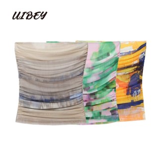 Uibey เสื้อกั๊ก พิมพ์ลาย พับได้ เพาะปลูกด้วยตนเอง 2160