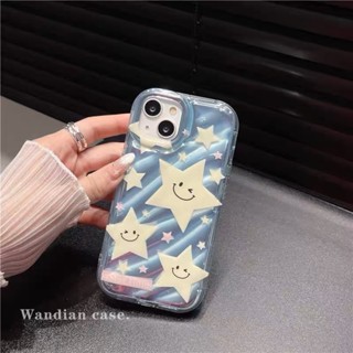 【Cute Star Cat Little animal】เคสโทรศัพท์มือถือ กันกระแทก ลายเลเซอร์ 3D หรูหรา สําหรับ iPhone 11 14 13 12 Pro XS Max X XR 7 8 Plus