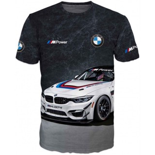 เสื้อยืด พิมพ์ลาย BMW MOTORSPORT 3 มิติ 2023