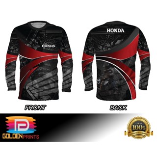 เสื้อแขนยาว ลาย honda เวอร์ชั่น 1 สําหรับขี่จักรยานยนต์