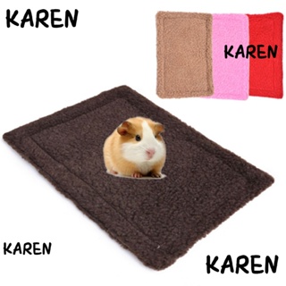 Karen เบาะที่นอน แบบนิ่ม ให้ความอบอุ่น ลายสัตว์ขนาดเล็ก สําหรับหนูแฮมสเตอร์ หนูตะเภา