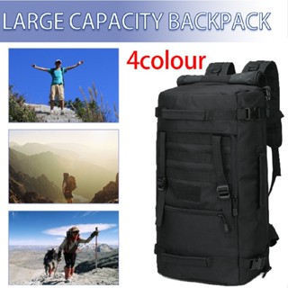 55L Outdoor Backpack Molle Camping Hiking Shoulder Bag Rucksack Upgraded