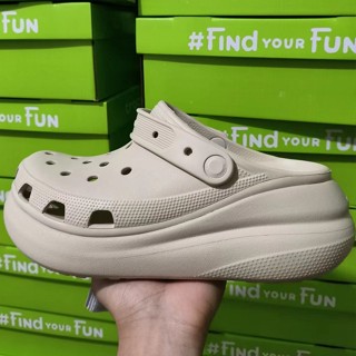 Crocs ของแท้ คลาสสิก บดขยี้ ของแท้ นุ่ม เหยียบ รองเท้าผู้หญิง สําหรับผู้หญิง รองเท้าแตะสุขภาพทะเล