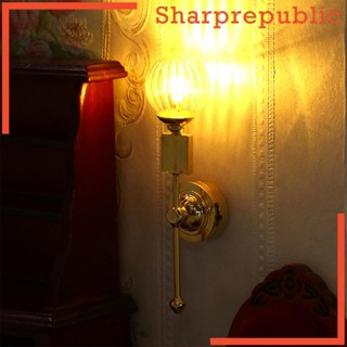 [Sharprepublic] พร็อพถ่ายรูป รูปทิวทัศน์ ขนาดเล็ก มีไฟ LED สําหรับบ้านตุ๊กตา ห้องนั่งเล่น