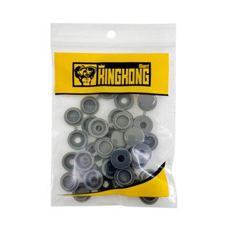 JC Mart  หมวกปิดหัวสกรู M4/สกรูเบอร์ 7 GIANT KINGKONG รุ่น M4-G20 (แพ็ค 20 ชิ้น) สีเทา