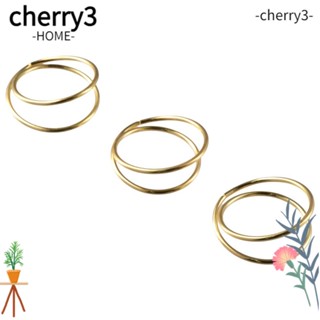 Cherry3 แหวนโลหะ ใช้ซ้ําได้ ทนทาน คุณภาพสูง สําหรับรัดผ้าเช็ดปาก 1.77 นิ้ว × 0.87 นิ้ว 12 ชิ้น