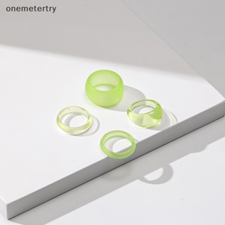 Onem แหวนเรซิ่นน่ารัก สีแคนดี้ สไตล์เกาหลี เครื่องประดับแฟชั่น สําหรับผู้หญิง