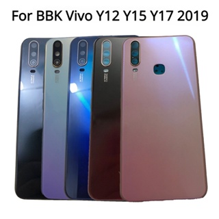 ฝาครอบแบตเตอรี่ด้านหลัง พร้อมเลนส์กล้อง และปุ่มด้านข้าง สําหรับ BBK Vivo Y12 Y15 Y17 2019