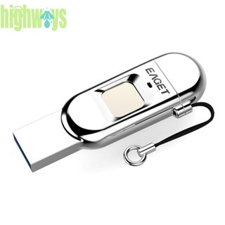 Eaget FU68 แฟลชไดรฟ์ USB Type C ลายนิ้วมือ OTG สําหรับโทรศัพท์มือถือ PC [highways.th]
