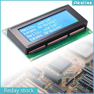 โมดูลหน้าจอ LCD AKS Blue Serial IIC I2C TWI 2004 204 20X4 สําหรับ Arduino