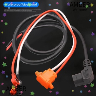 Amber ปลั๊กเชื่อมต่อแบตเตอรี่ E-bike สําหรับ 48V สามแนวตั้ง พร้อมสายเคเบิล 12AWG