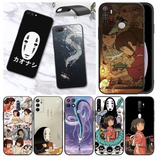 เคสโทรศัพท์มือถือนิ่ม พิมพ์ลายอนิเมะ Spirited Away สีดํา สําหรับ OPPO A3S A5S A5 A7 A37 A39 A59 A59 A57 4G F1s Neo 9