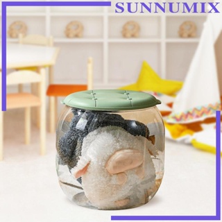 [Sunnimix] กล่องเก็บของเล่น แบบใส กันฝุ่น แบบพกพา สําหรับห้องครัว และในร่ม