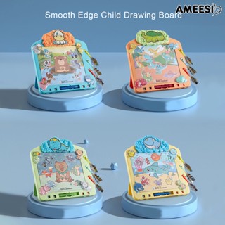 Ameesi 2 in 1 ลูกดอกวาดภาพระบายสี รูปการ์ตูนสัตว์ ความบันเทิง สําหรับเด็ก 1 ชุด