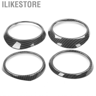 Ilikestore Central Control Air Outlet Trim Rings Carbon Fiber Style Decoration Fit for Tacoma 2016-2020