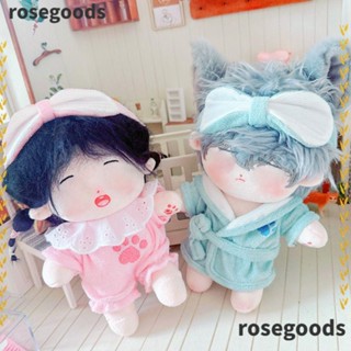 Rosegoods1 เสื้อผ้าเด็ก ผ้าฝ้าย ขนาด 20 ซม. สําหรับตุ๊กตา