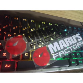 สติกเกอร์ MARUS FACTORY STICKER สําหรับตกแต่งรถจักรยานยนต์