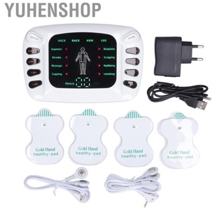 Yuhenshop Electronic Pulse Muscle   Reduce Discomfort Dual Channel Micro Current Body 8 Modes Relaxing for Waist Care