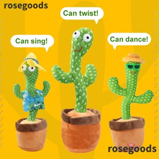 Rosegoods1 กระบองเพชรเต้นรํา ของเล่นเด็ก เขย่าเพลง พูดซ้ําได้