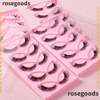 Rosegoods1 ขนตาปลอมไฟเบอร์ แฮนด์เมด พร้อมไข่มุก สําหรับผู้หญิง