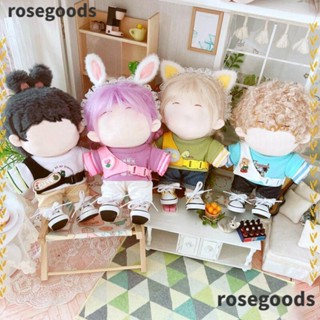 Rosegoods1 ชุดเดรสแขนตุ๊กตา ผ้าฝ้าย แฮนด์เมด ขนาดเล็ก 20 ซม. สําหรับตุ๊กตา