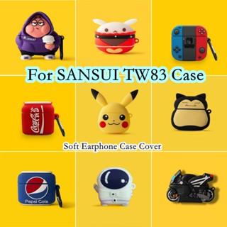 【คุณภาพสูง】เคสหูฟัง แบบนิ่ม ลายการ์ตูน สําหรับ SANSUI TW83 SANSUI TW83