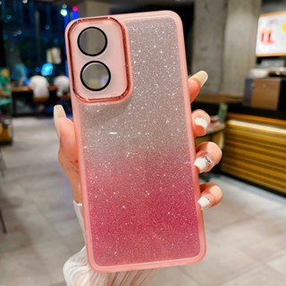 เคสโทรศัพท์มือถือแบบนิ่ม ใส กันกระแทก กันรอยกล้อง แต่งกลิตเตอร์ สําหรับ Realme C55 C30 C33 C35 C53