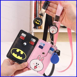 Bs1 Sanrio HelloKitty Totoro Batman สายคล้องคอ ใส่บัตรรถบัส พับเก็บได้ สําหรับนักเรียน