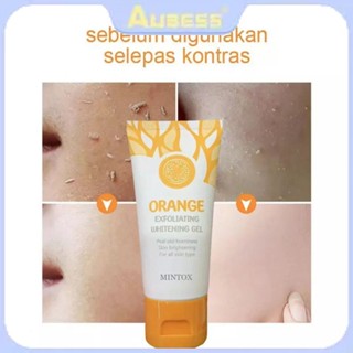 Mintox Orange Body Facial Scrub ทำความสะอาดผิวกาย Exfoliating Body Scrub สำหรับขจัดผิวที่ตายแล้ว Bleaching Scrub For Body Whitening Moisturizing TECH3