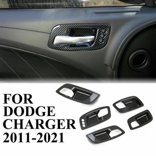 ขายดี ฝาครอบมือจับประตูด้านในรถยนต์ สําหรับ Dodge Charger 2011-2021 5 ชิ้น