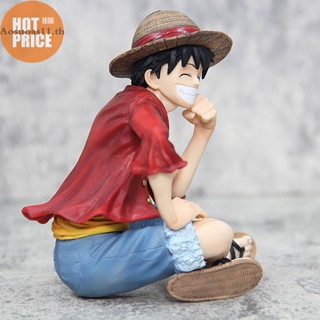 Aosuoas ตุ๊กตาฟิกเกอร์ PVC อนิเมะ One Piece IU Sitg Luffy Wano Country Luffy น่ารัก ของเล่น ของขวัญ สําหรับเด็ก