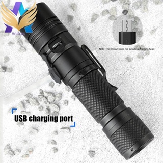 [Anifcas.th] Xhp50 ไฟฉาย LED ซูมได้ 800LM 5 โหมด 1200mAh ชาร์จ USB