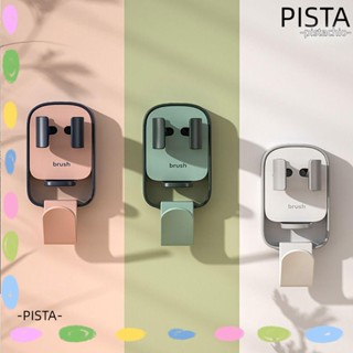 Pista 2 in 1 ที่วางแปรงสีฟันไฟฟ้า ที่บ้าน และที่อยู่อาศัย ล็อคอัตโนมัติ และปลดปล่อย อุปกรณ์ห้องน้ํา ชั้นเก็บของ แบบติดผนัง