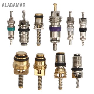  ALABAMAR 134PCS Air Conditioning Valve Core ขนาดกะทัดรัดแม่นยำเครื่องทำความเย็นยางวาล์ว Stem Cores สำหรับรถยนต์รถบรรทุก ATVs รถจักรยานยนต์