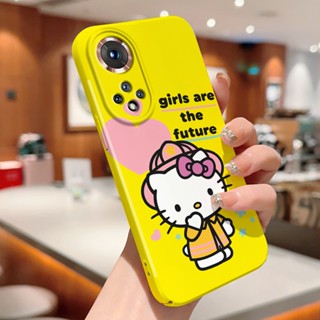 สําหรับ Huawei P20 P30 Pro P40 Lite Y9 Prime 2019 Y9s Honor 20 50 70 Active Hello Kitty Cat การออกแบบ รวมทุกอย่าง ฟิล์ม เคสโทรศัพท์ ป้องกันกล้องเต็มรูปแบบ เคส