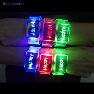 [Beautyoufeel] สายรัดข้อมือ มีไฟ Led สําหรับตกแต่งปาร์ตี้คริสต์มาส งานแต่งงาน ปีใหม่