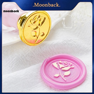 &lt;moonback&gt; ชุดแสตมป์ขี้ผึ้ง ปิดผนึกซองจดหมาย ทนอุณหภูมิสูง สวยหรู สําหรับซองจดหมาย การ์ด