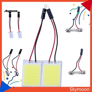 Skym* HID หลอดไฟ LED 24COB สีขาว สําหรับติดภายในรถยนต์
